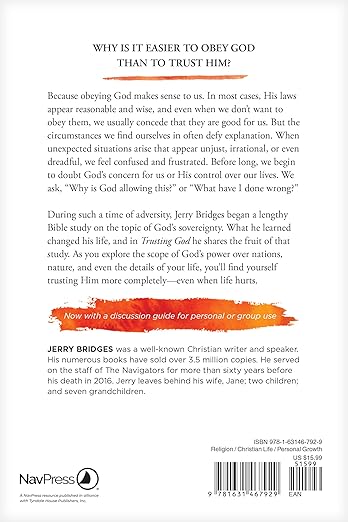 Trusting God w/study guide by Jerry Bridges