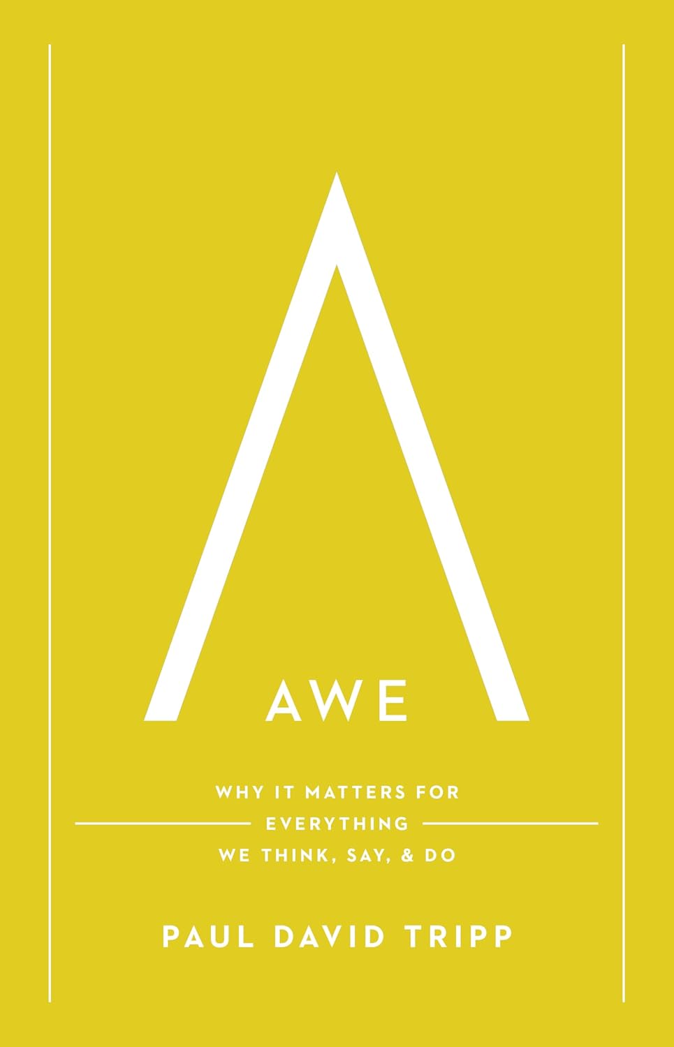 Awe: Why It Matters for Everything We Think, Say, and Do by Paul David Tripp