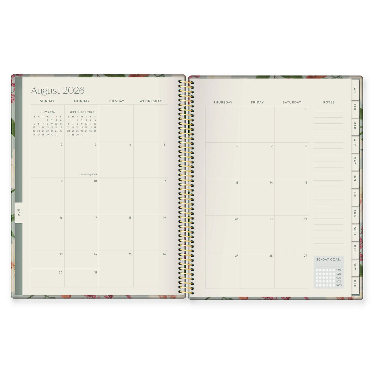 17-Month Bible Memory Planner (2027) - Garden Edition