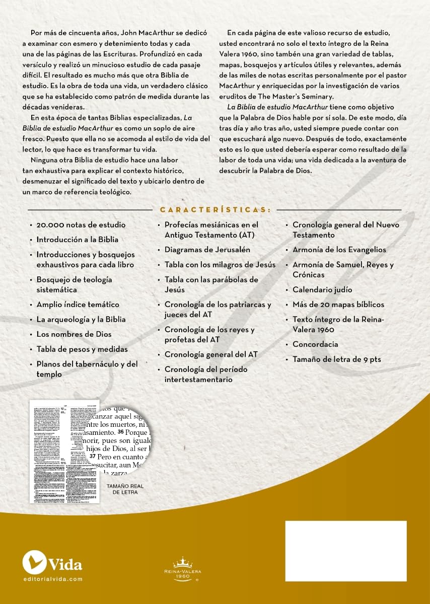 Spanish MacArthur Study Bible - RVR60, Biblia de Estudio MacArthur, Leathersoft, Café