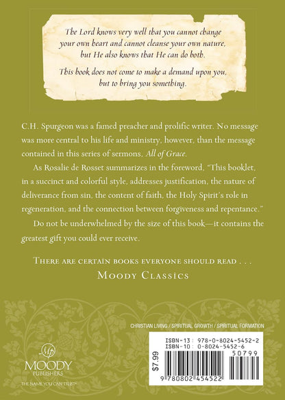 All Of Grace (Moody Classics) by C H Spurgeon (Author), Rosalie de Rosset (Foreword)