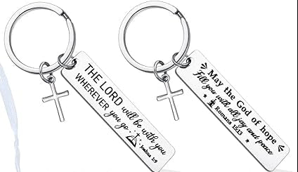 Keychain w Bible Verse & Free bag & Card