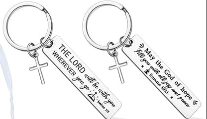 Keychain w Bible Verse & Free bag & Card