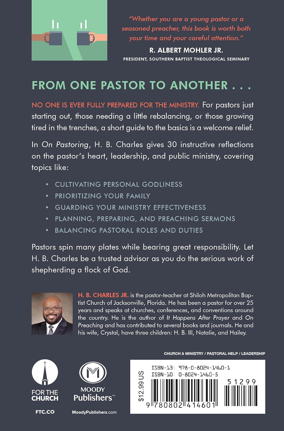 On Pastoring: A Short Guide to Living, Leading, and Ministering as a Pastor by H B Charles Jr (Author)