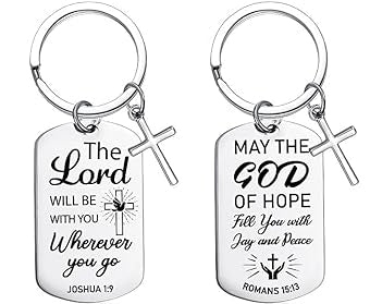 Keychain w Bible Verse & Free bag & Card