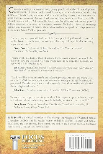 The College Choice: A Biblical Guide for Students and Parents