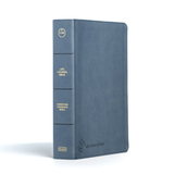 Life Counsel Bible - Slate Blue LeatherTouch - THUMB INDEXED - CSB (Christian Standard Version)
