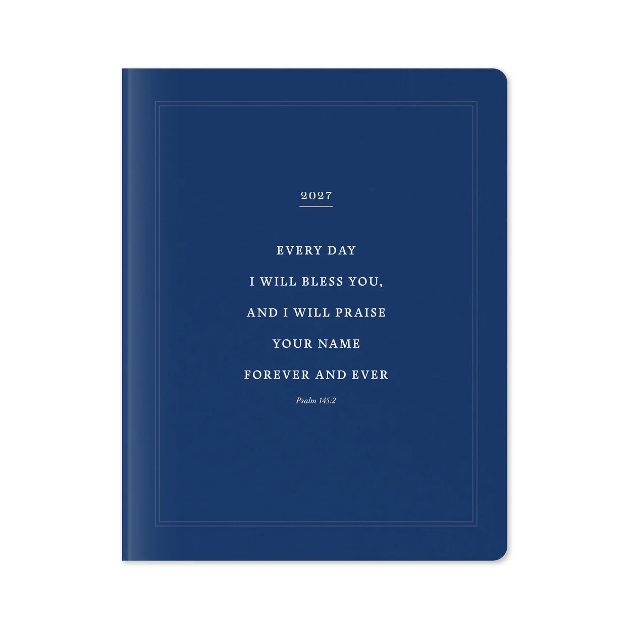 17-Month Bible Memory Planner (2027) - Navy Blue Edition