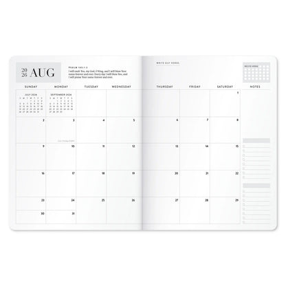 17-Month Bible Memory Planner (2027) - Navy Blue Edition