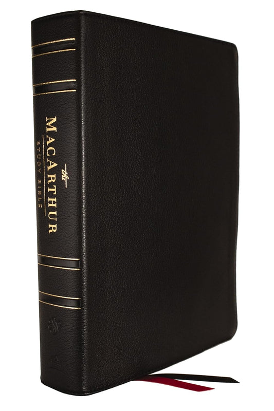 ESV, MacArthur Study Bible, 2nd Edition, Genuine leather, Black: Unleashing God's Truth One Verse at a Time Leather Bound