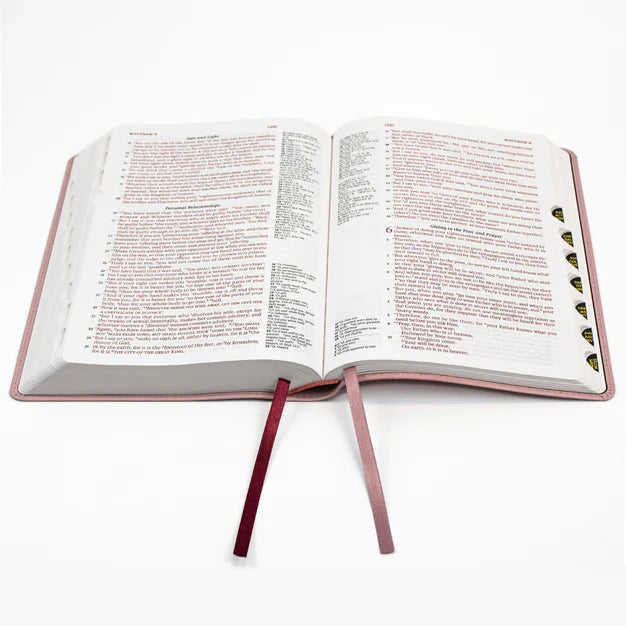 LSB - Legacy Standard Bible, Handy Size, Inside Column Reference Red Letter - Paste-Down Faux Leather