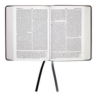 LSB - Legacy Standard Bible, Portable Paragraph Reference, Red Letter - Paste-Down Faux Leather