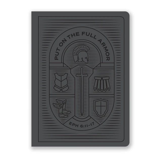 Armor of God Journal - Steel Grey Faux Leather