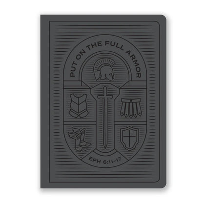 Armor of God Journal - Steel Grey Faux Leather