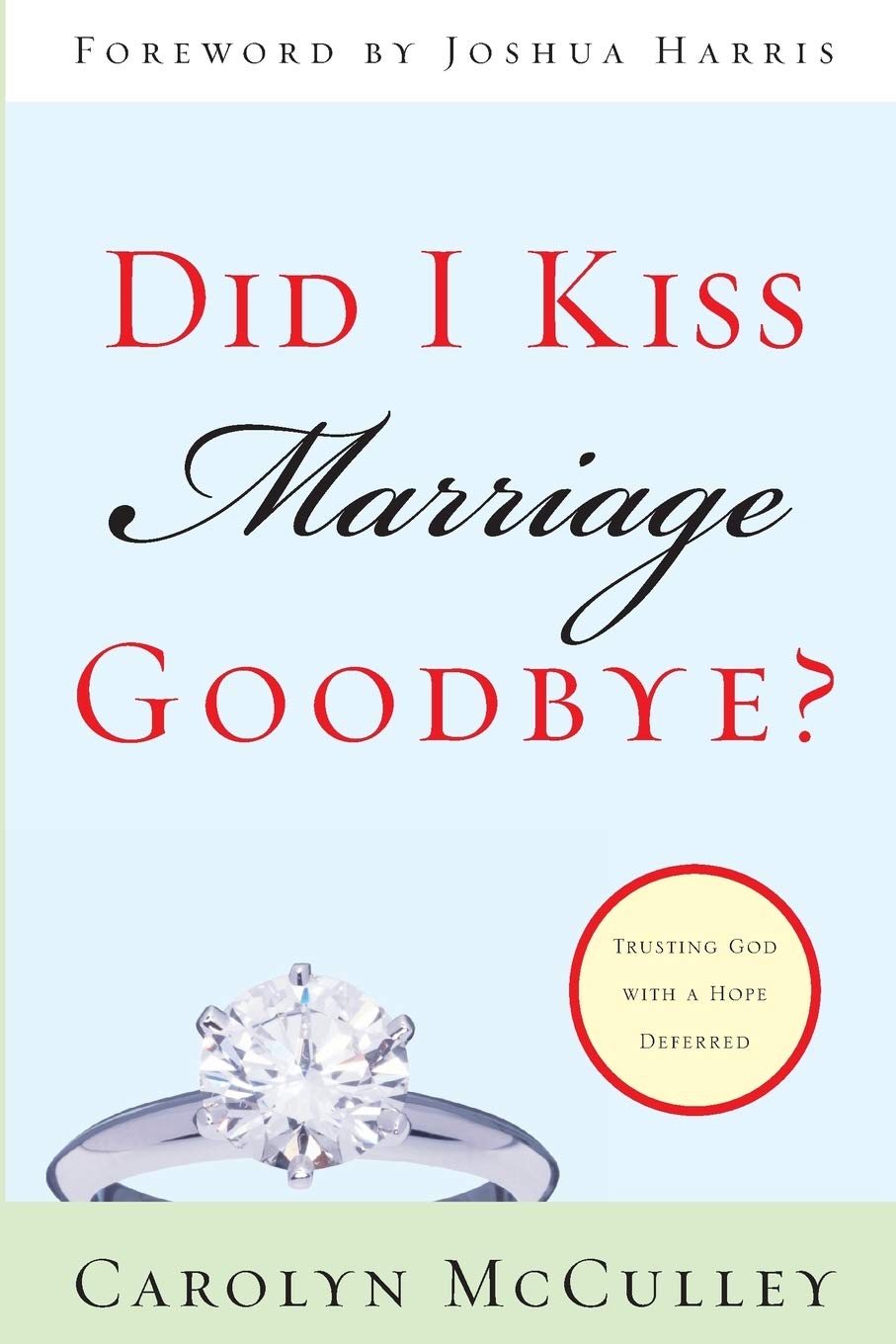 Did I Kiss Marriage Goodbye?: Trusting God with a Hope Deferred by Carolyn McCulley