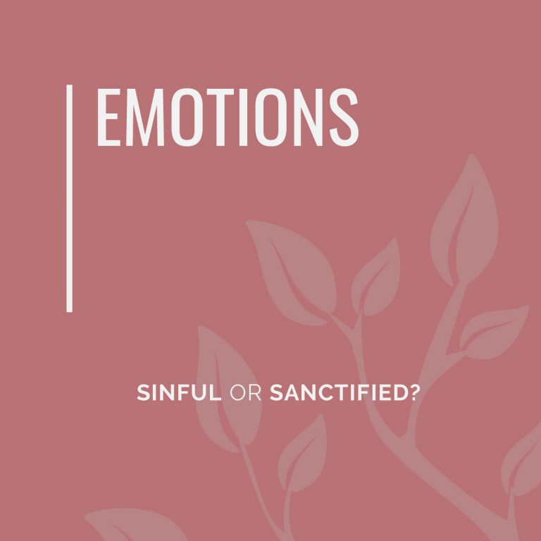 Emotions: Sinful or Sanctified by Cheryl Bell