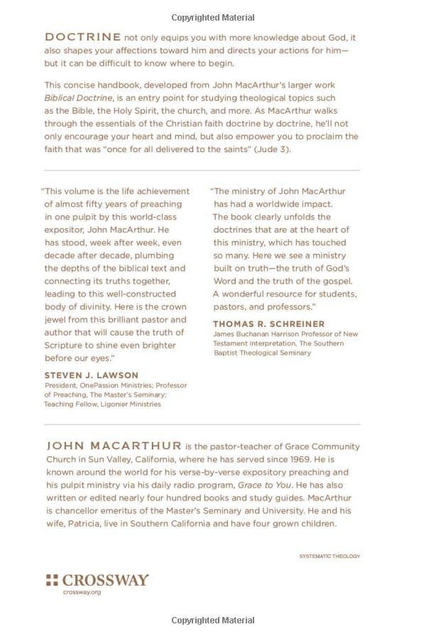 Essential Christian Doctrine: A Handbook on Biblical Truth by John MacArthur