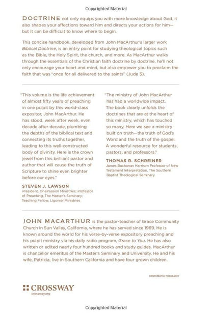 Essential Christian Doctrine: A Handbook on Biblical Truth by John MacArthur
